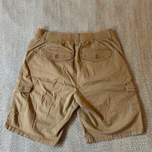 Lee Relaxed Fit Khaki Cargo Bermuda Shorts Sz 10M